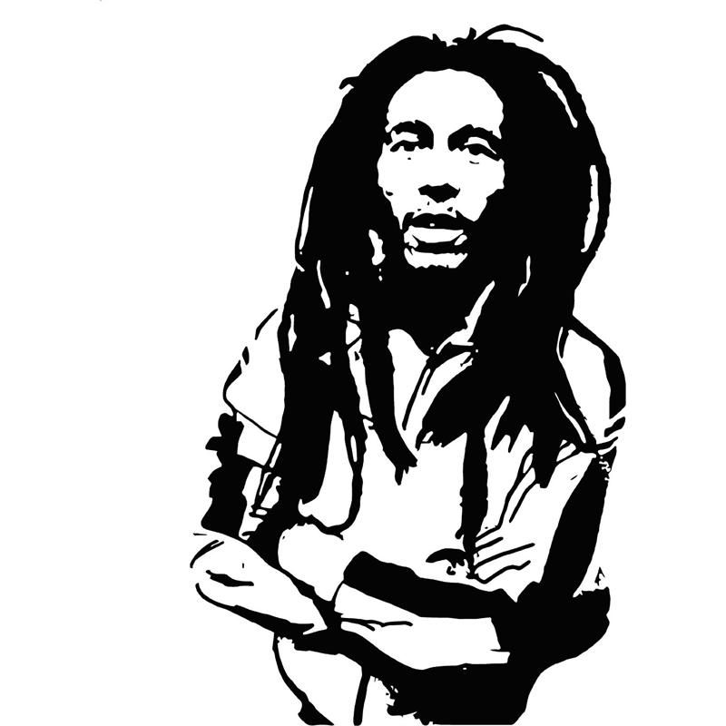 Bob Marley (Rock And Roll Singer) Vinyl Die-Cut Decal / Sticker ** 4 Sizes **
