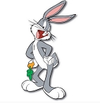 Bugs Bunny With Carrot Die-cut Vinyl Decal / Sticker ** 4 Sizes **