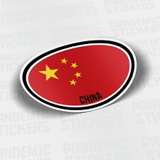  China Flag  Vinyl Die-Cut Decal / Sticker ** 4 Sizes **