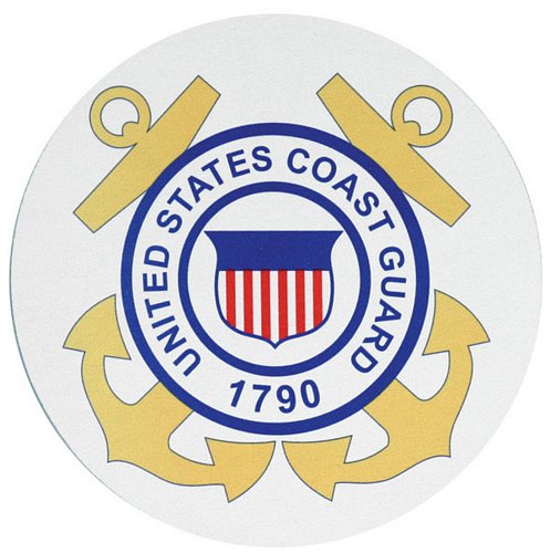 Coast Guard Helicopter Mouse Pad 9.25