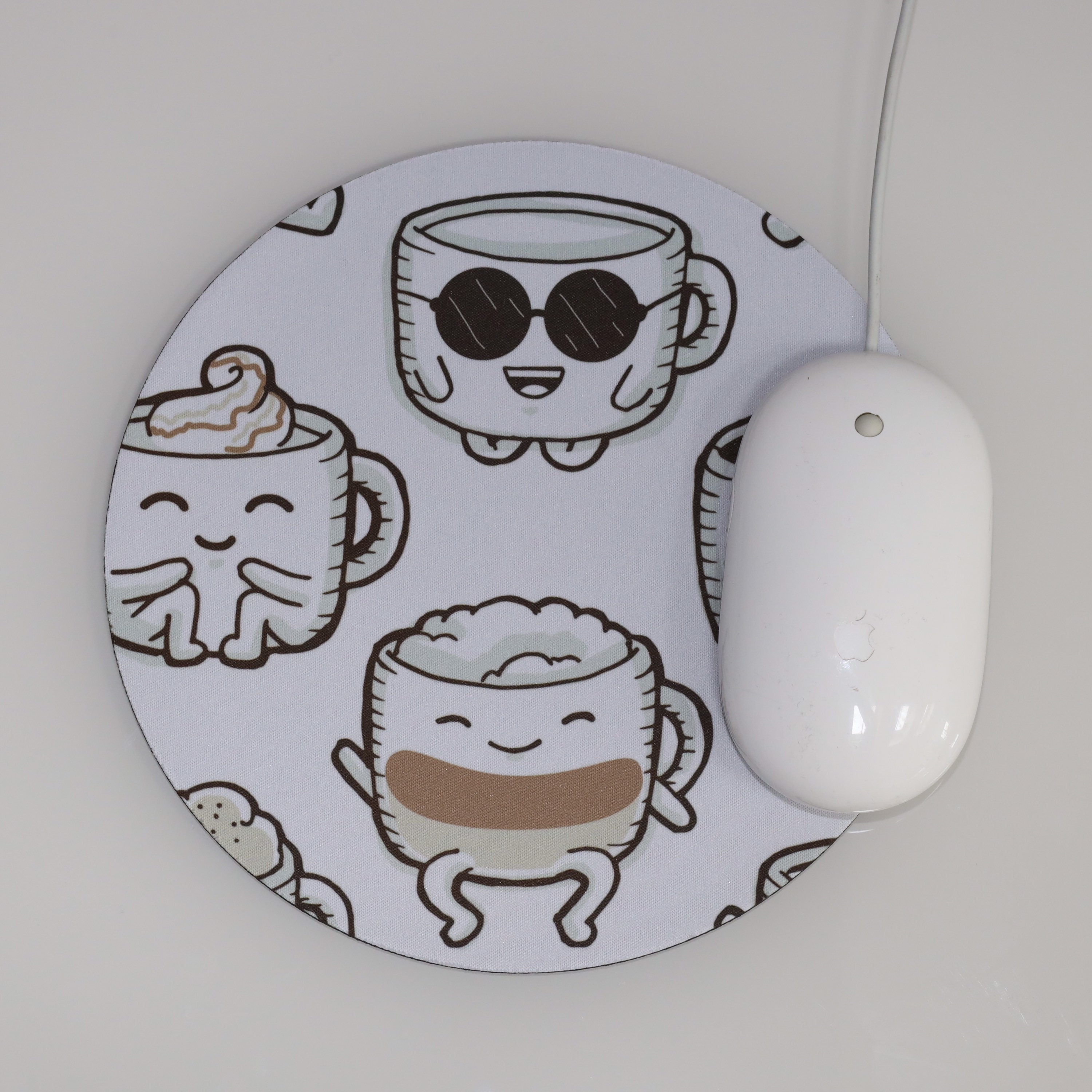 Coffee Colage Mouse Pad 9.25