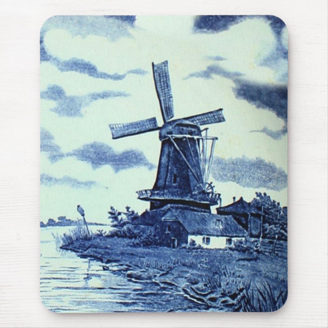 Old Windmill Mouse Pad 9.25" X 7.75"