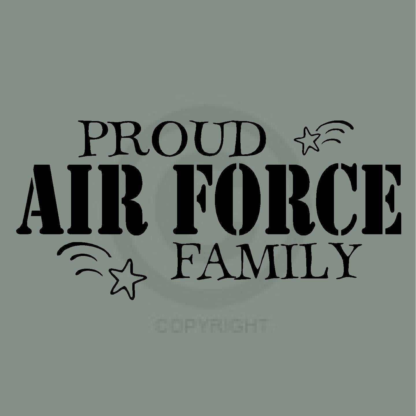Proud Air Force Family Mouse Pad  9.25