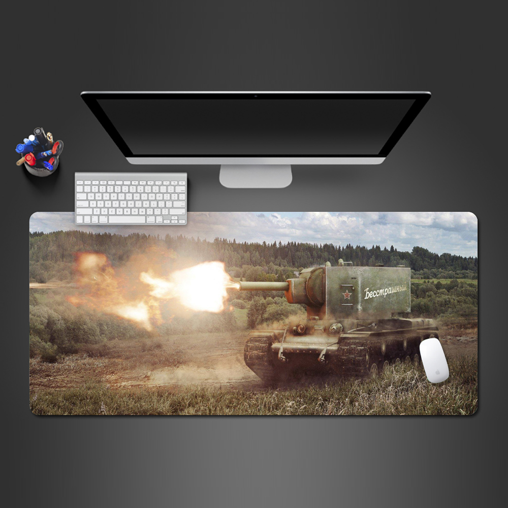 Three Army Tanks In Desert Mouse Pad 9.25