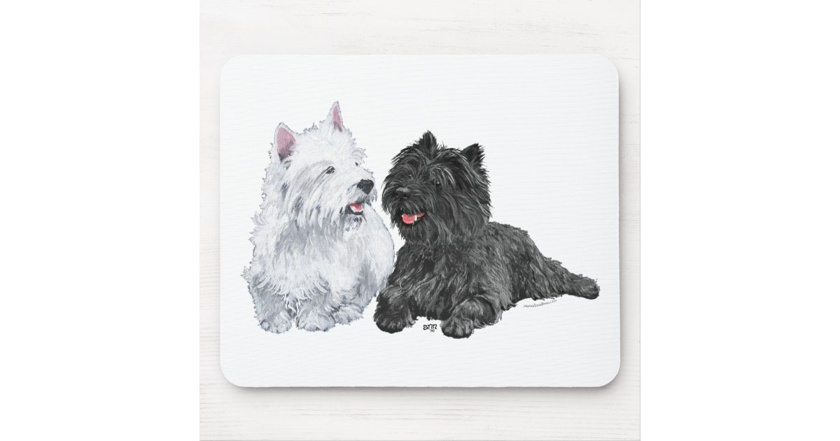 I Love my West Highland Terrier Mouse Pad 9.25