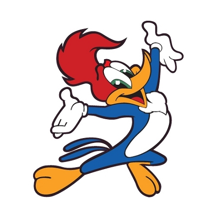   Stickers on Home Cartoon Decals Woody Woodpecker Die Cut Decal 4 Sizes Part Number