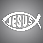 Jesus Die-Cut Decal / Sticker 8" 