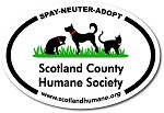 Scotland County Humane Society Vinyl Die-Cut Decal / Sticker ** 4 Sizes **