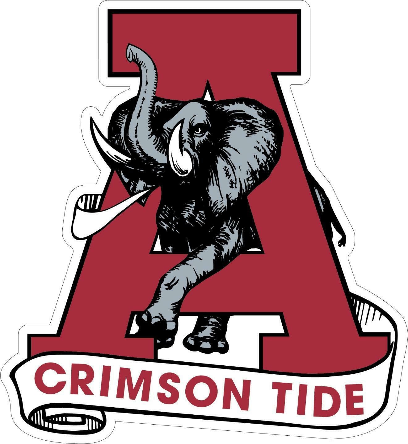 Alabama Crimson Tide A old Style Die-Cut Decal ** 4 Sizes **