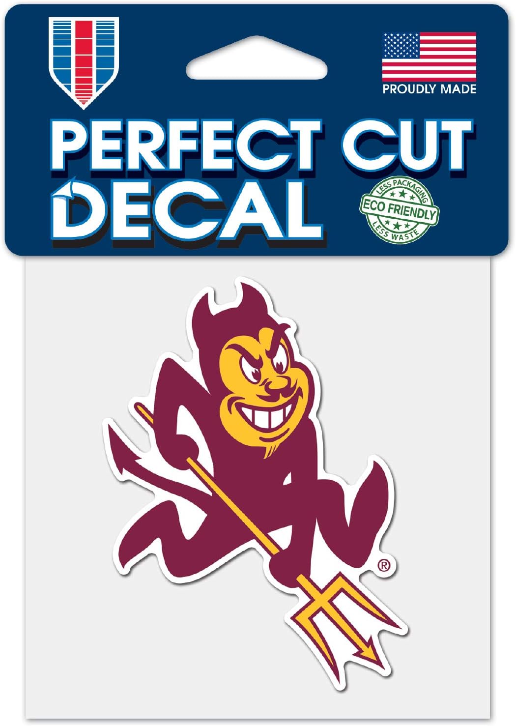 ASU Arizona State Sun Devils (Letters & Fork Style B)Vinyl Die-Cut Decal / Sticker ** 4 Sizes **