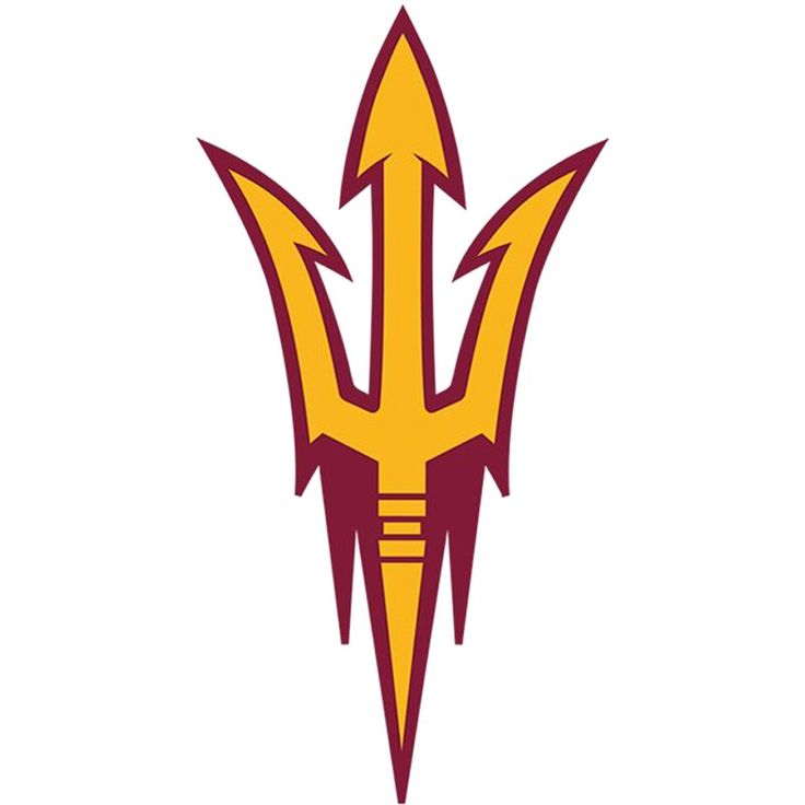 Arizona Sun Devils Gold w/Mascot Helmet Die-cut Vinyl Decal / Sticker ** 4 Sizes ** 