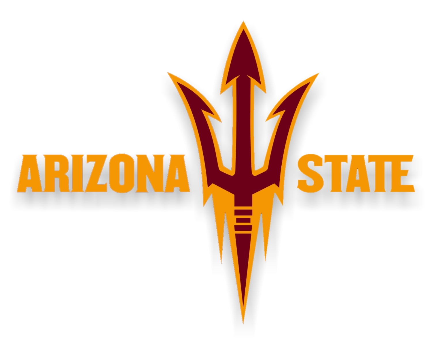 ASU Arizona State Sun Devils (Flames)Vinyl Die-Cut Decal / Sticker ** 4 Sizes ** 