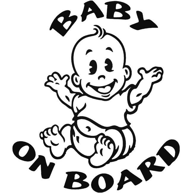 Baby On Board Vinyl Die-Cut Decal ** 4 Sizes **