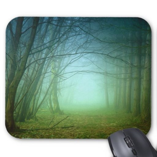 Beautiful Forest Scene Mouse Pad 9.25" X 7.75" 