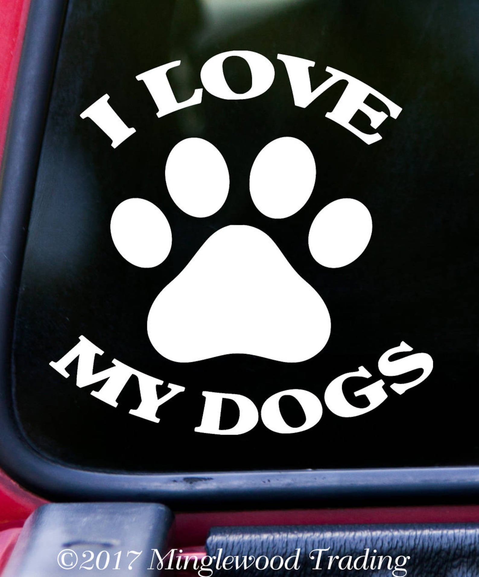 Best Friends! I Love My Pet. Dog & Cat Mouse Pad 9.25