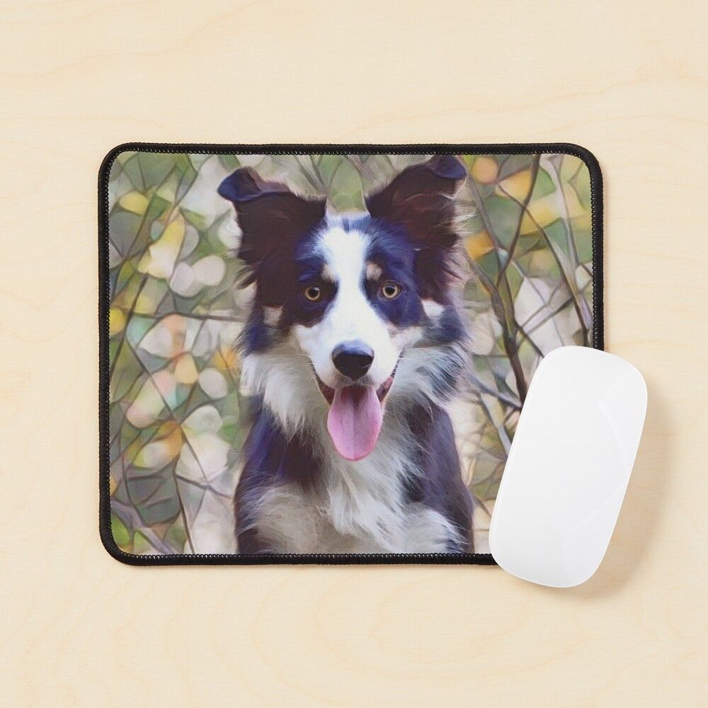 Border Collie Mouse Pad 9.25" X 7.75" 