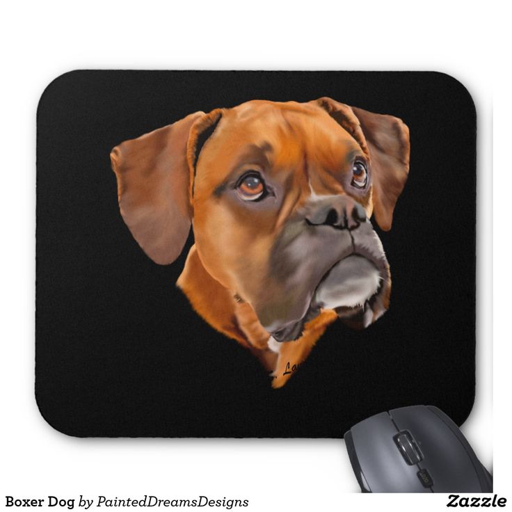 I Love my Boxer Mouse Pad 9.25