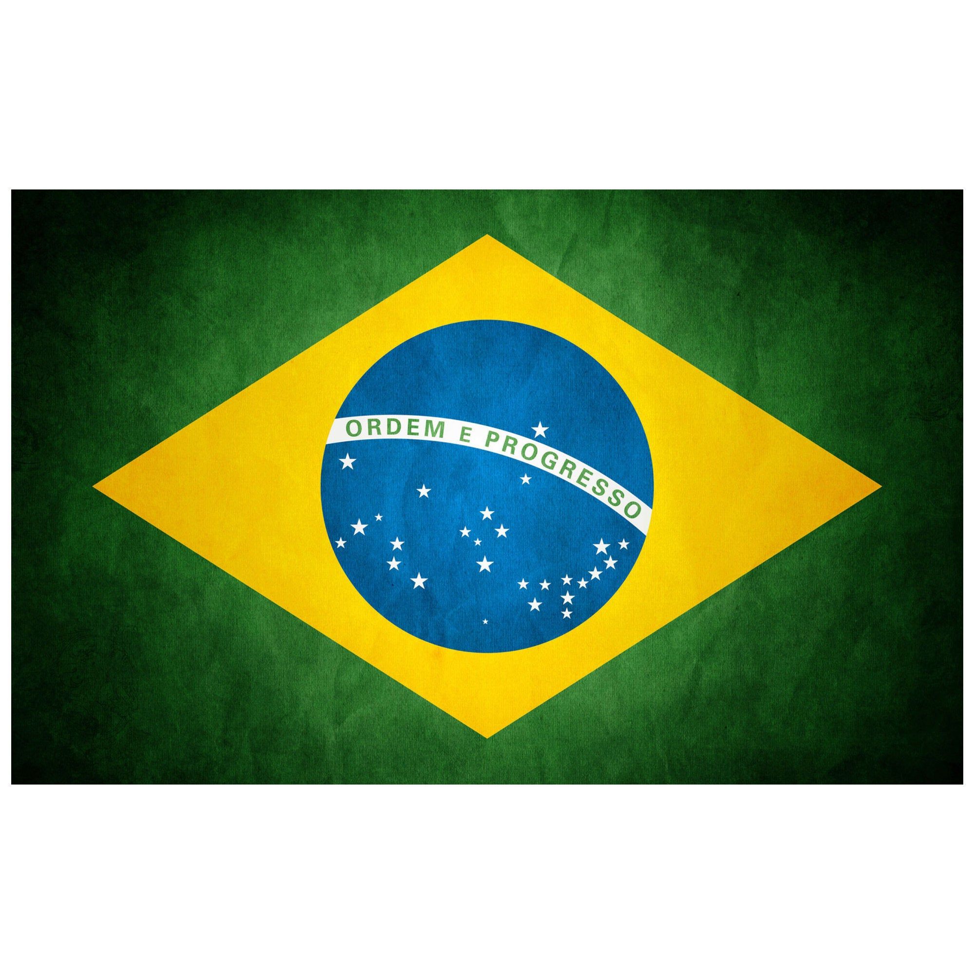 Brazil Flag  Vinyl Die-Cut Decal / Sticker ** 4 Sizes **