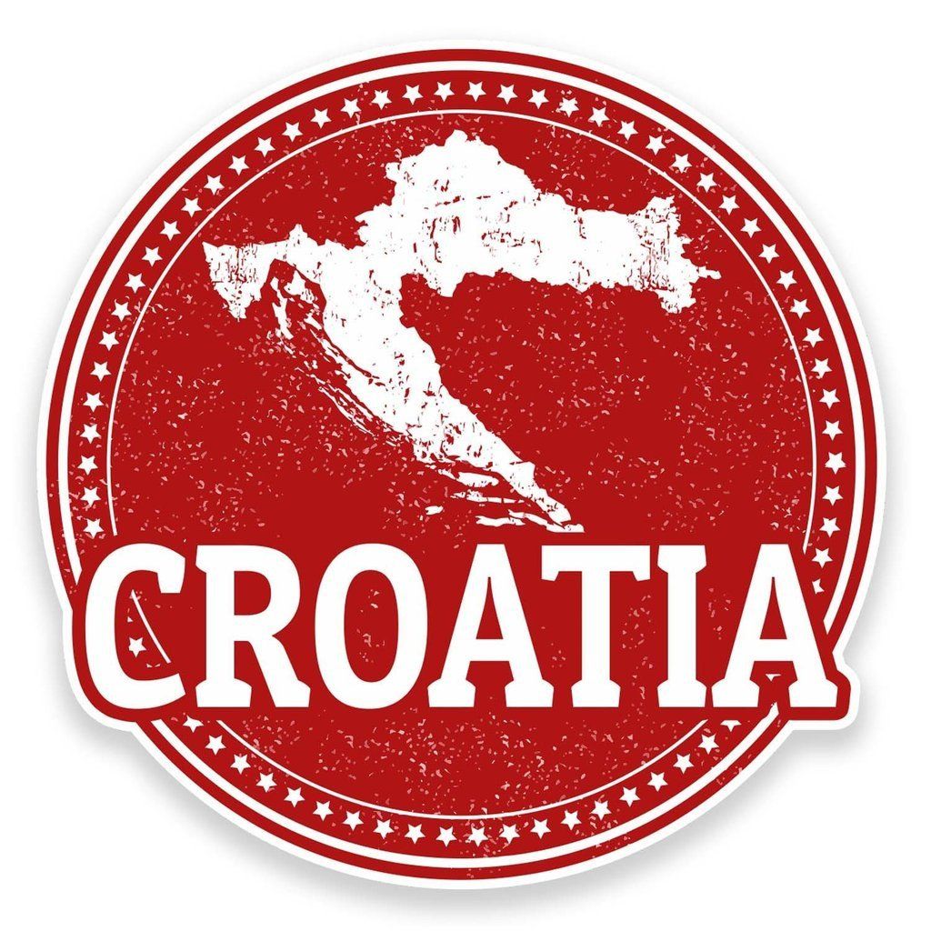 Croatia Flag  Vinyl Die-Cut Decal / Sticker ** 4 Sizes **