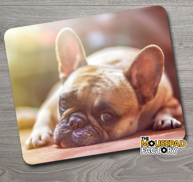 I Love my French Bulldog Mouse Pad 9.25