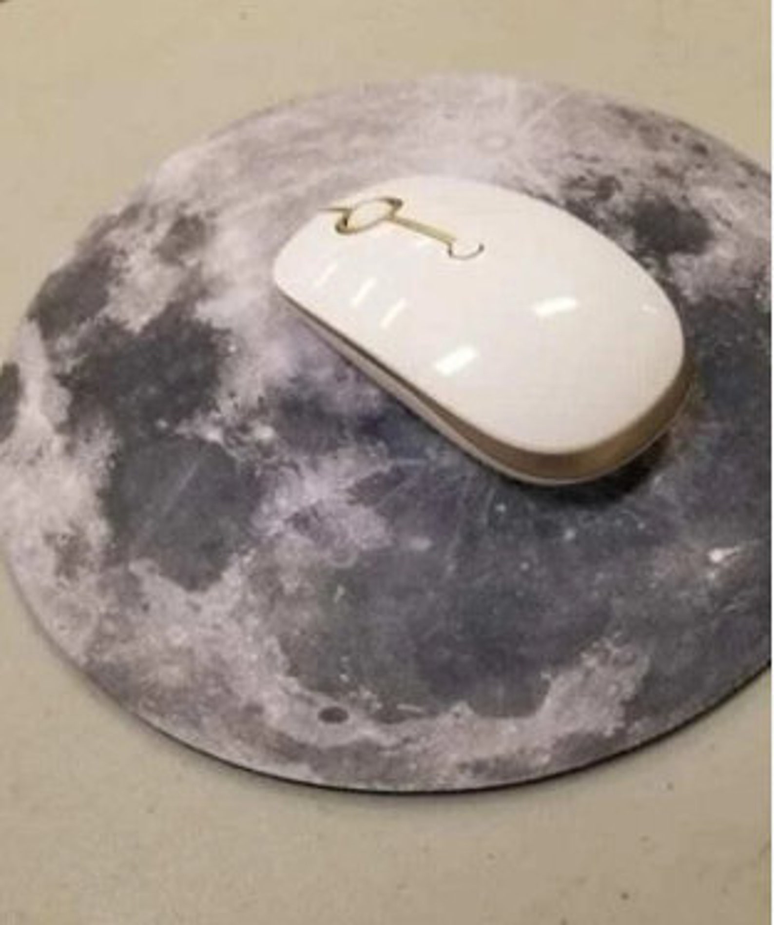 Full Moon Over Lake Mouse Pad 9.25" X 7.75"
