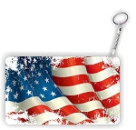 Grunge American Flag Key Chain