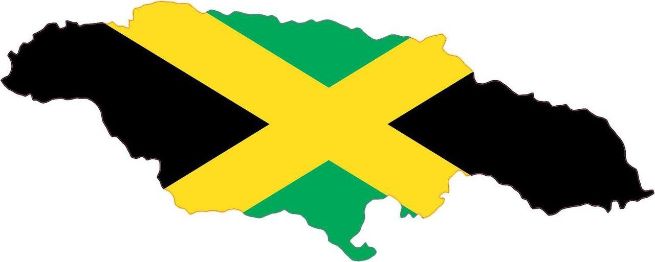 Jamaica Flag  Vinyl Die-Cut Decal / Sticker ** 4 Sizes **