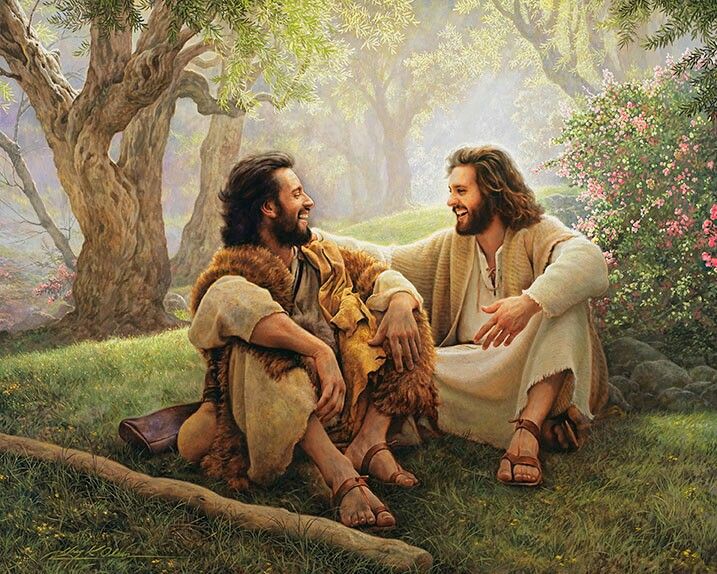 Jesus Christ & John The Baptist Mouse Pad 9.25