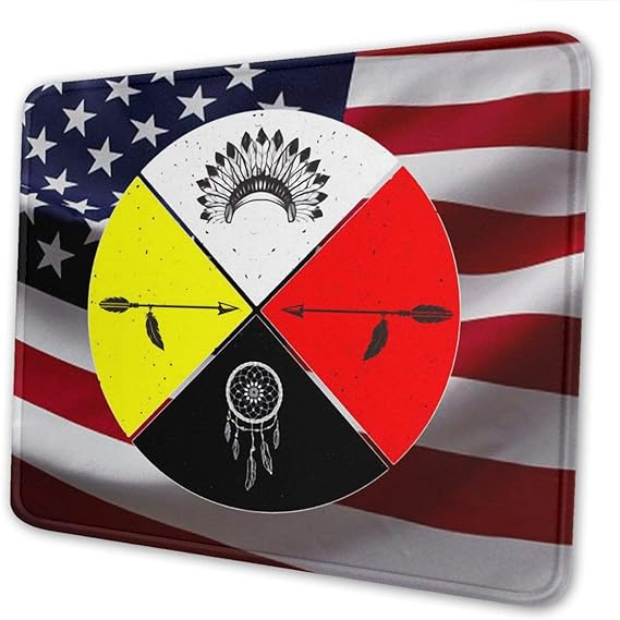 Native American Art Mouse Pad 9.25