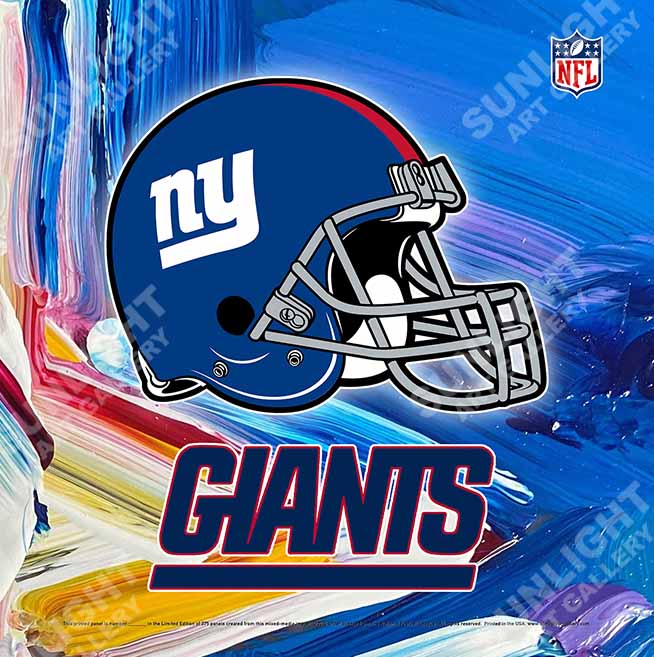 New York Giants New Shape Helmet Die Cut Decal 4 Sizes