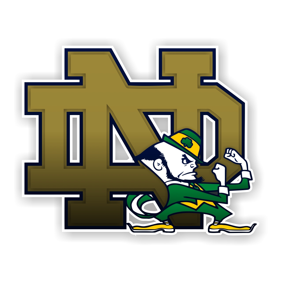 Notre Dame Fightin' Irish (C) Vinyl Die-Cut Decal / Sticker ** 4 Sizes **