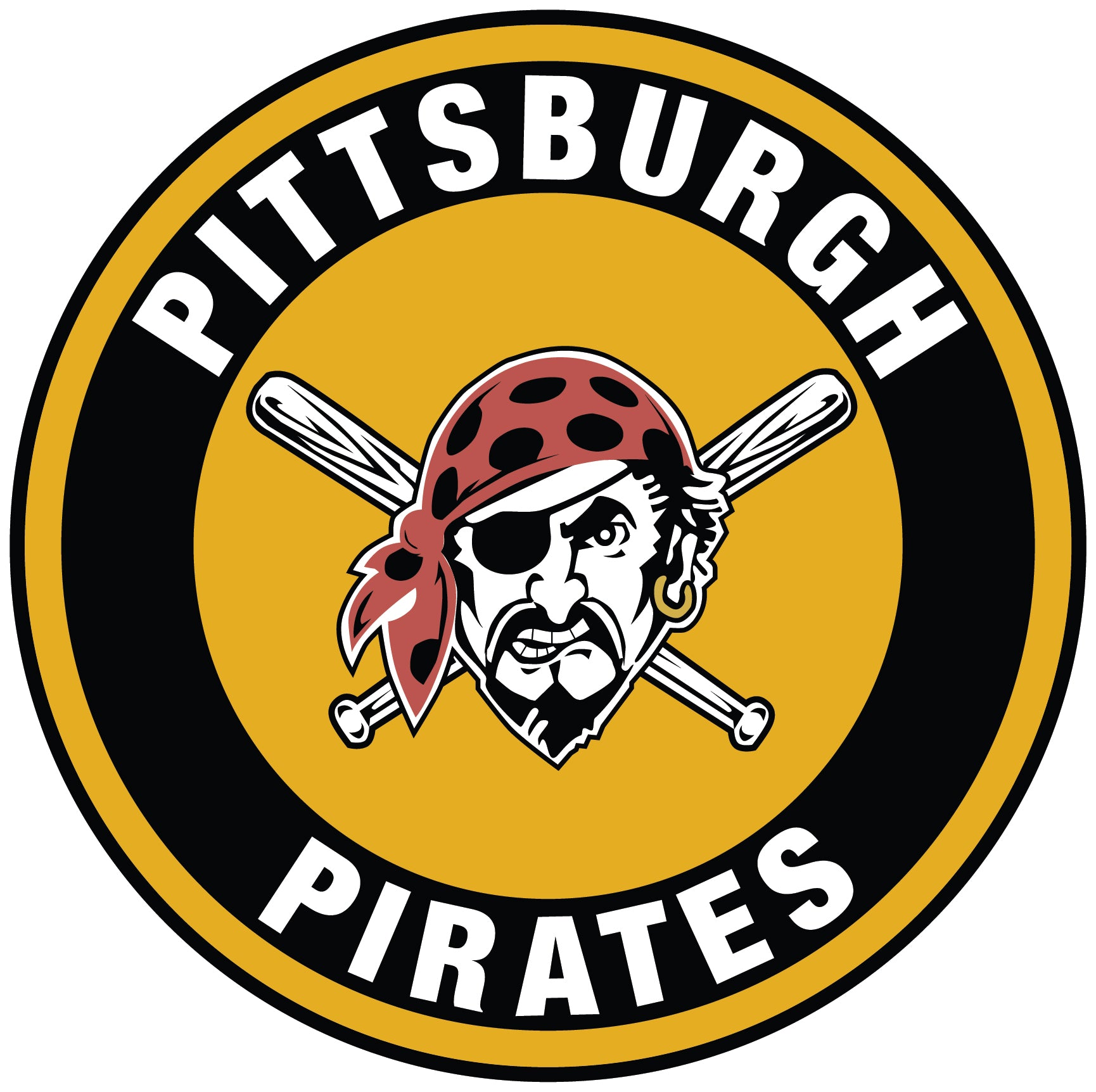 Pittsburgh Pirates (B) Vinyl Die-Cut Decal / Sticker ** 4 Sizes **