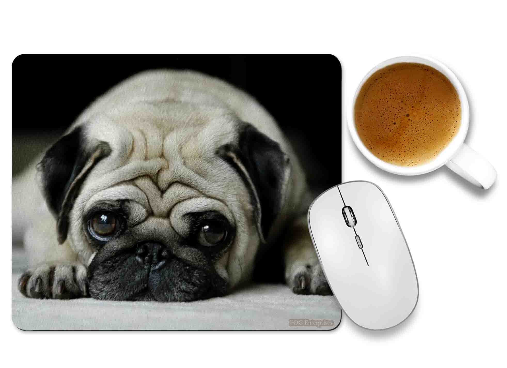 Pug Mug Mouse Pad 9.25