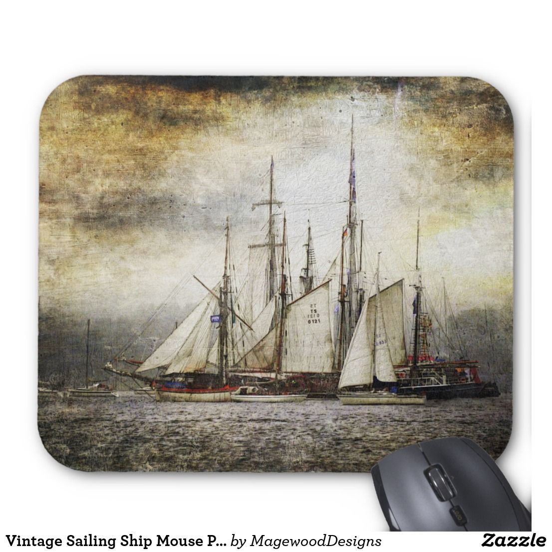 Ships Mouse Pad 9.25" X 7.75 