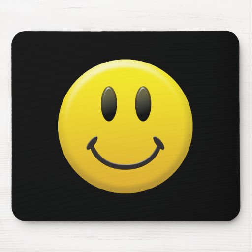  Smiley Faces Mouse Pad 9.25