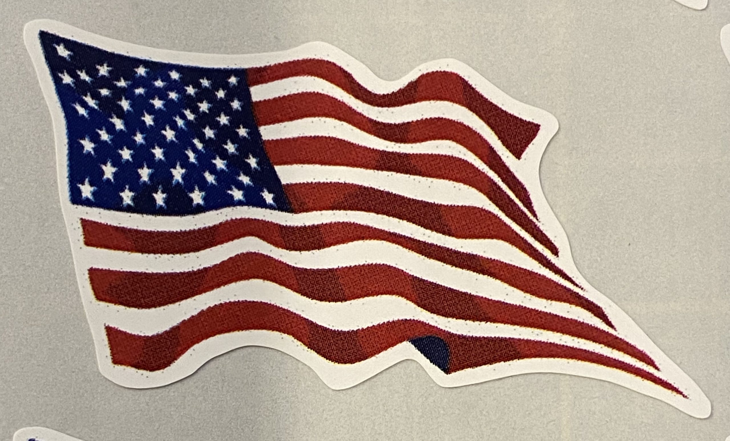 Waving American Flag Vinyl Decal / Sticker ** 4 Sizes **