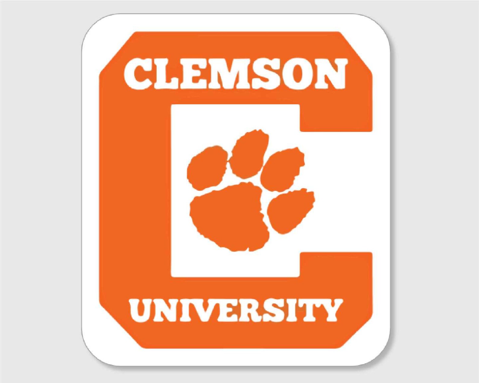 Clemson Tigers (C) Vinyl Die-Cut Decal / Sticker ** 4 Sizes **