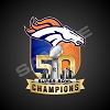 Denver Broncos Super Bowl 50 Champions Die-cut Vinyl Decal / Sticker ** 4 Sizes ** 