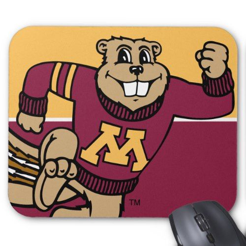 Minnesota Golden Gophers (Goldy)  Mouse Pad (B) 9.25