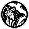 Jesus Carrying His Cross Vinyl Die-Cut Decal / Sticker ** 4 Sizes ** 