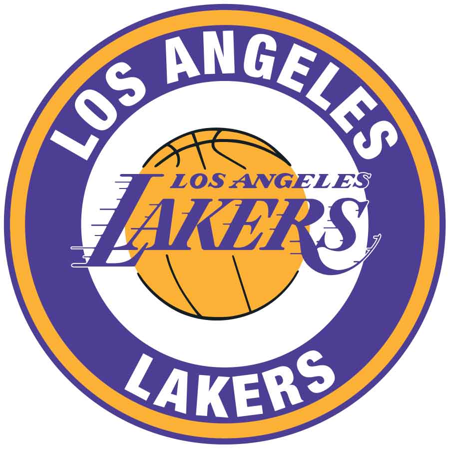 Los Angeles Lakers (F) Vinyl Die-Cut Decal / Sticker ** 4 Sizes **