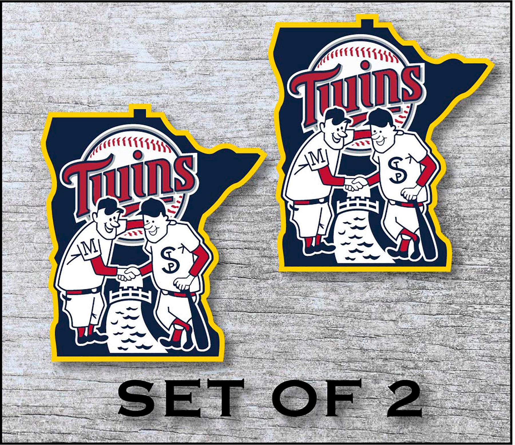 Minnesota Twins (D) Vinyl Die-Cut Decal / Sticker ** 4 Sizes **  