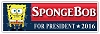 SpongeBob For President Bumper Sticker  10