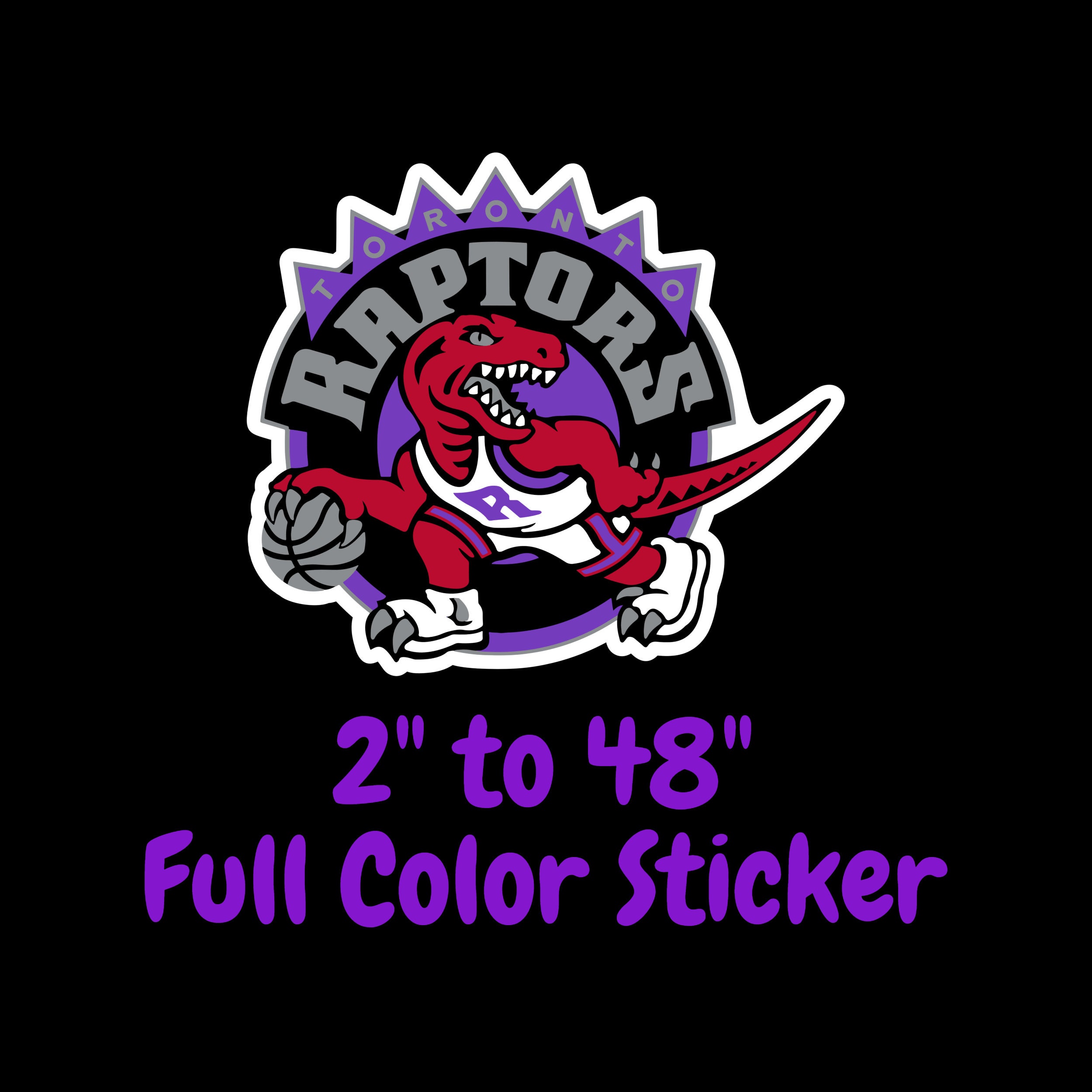 Toronto Raptors (E) Vinyl Die-Cut Decal / Sticker ** 4 Sizes **