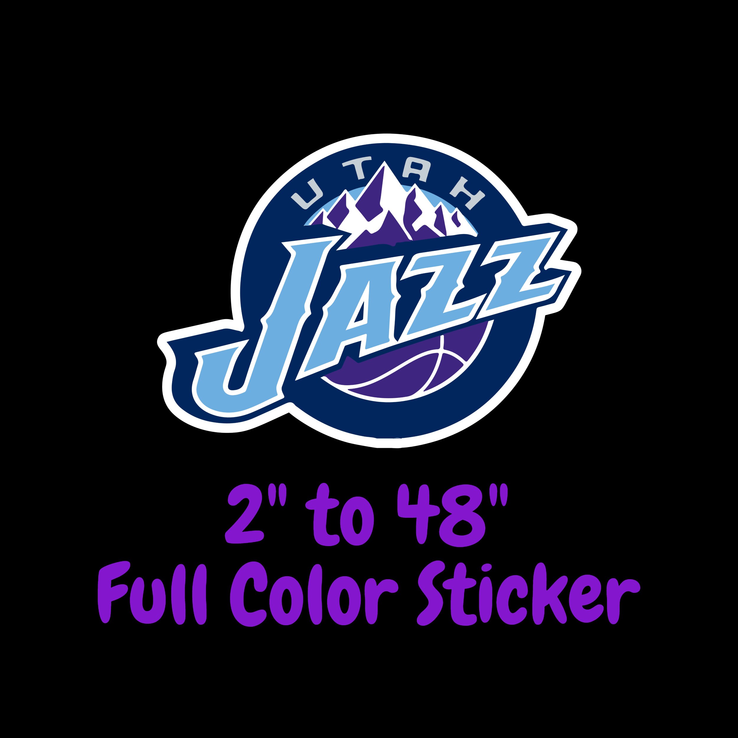 Utah Jazz (G) Vinyl Die-Cut Decal / Sticker ** 4 Sizes **