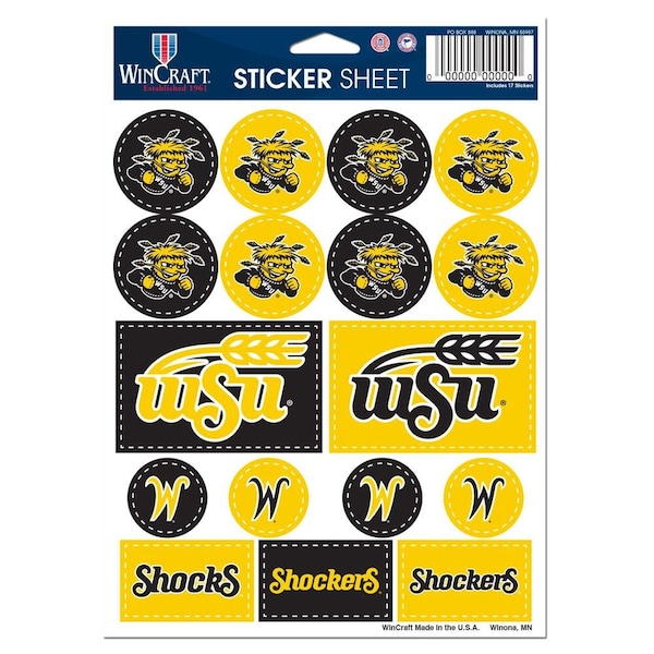 Wichita State Shockers (A) Vinyl Die-Cut Decal / Sticker ** 4 Sizes **