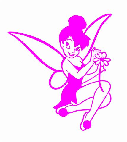 Tinkerbell Sitting Die-cut Vinyl Decal / Sticker ** 4 Sizes **