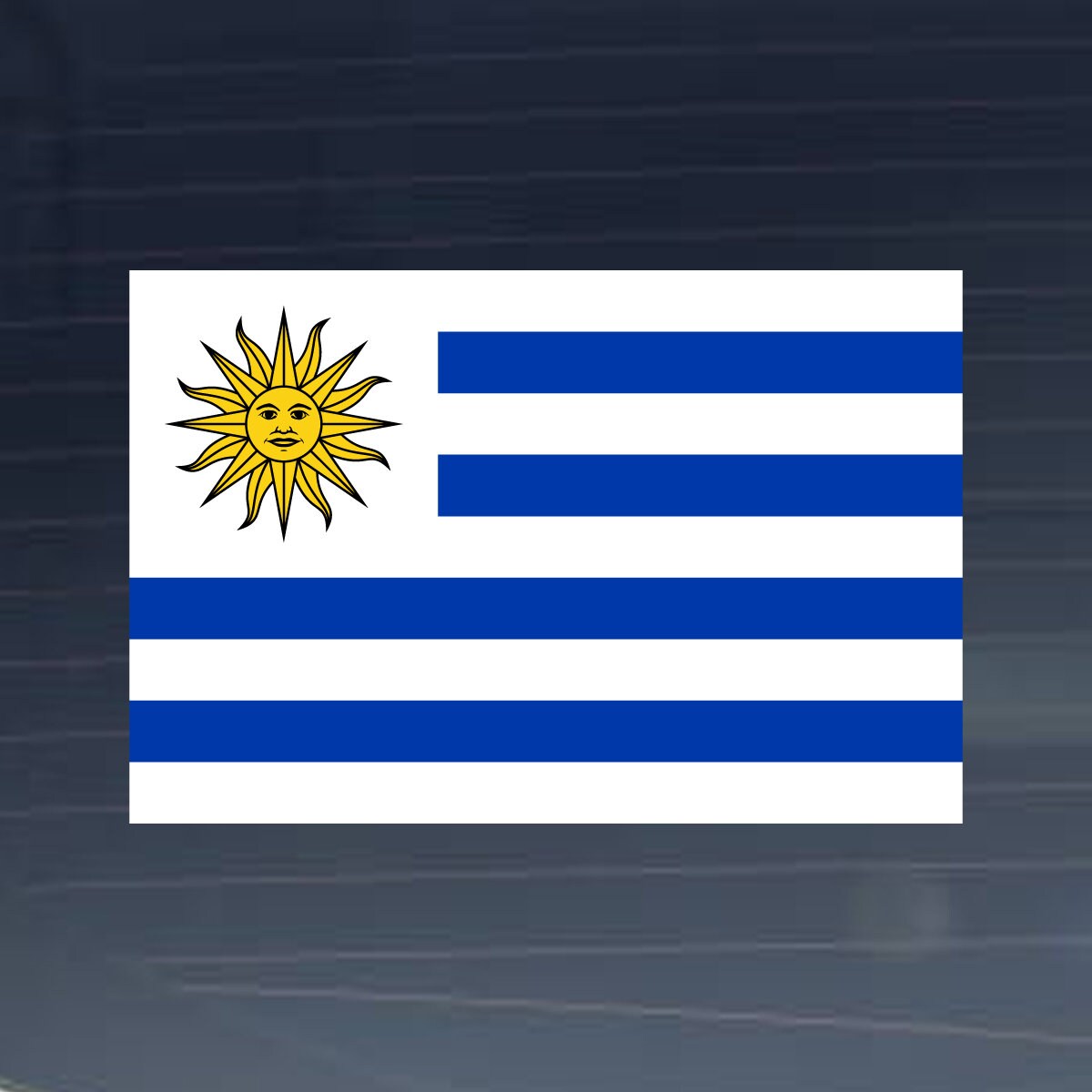 Uruguay Flag  Vinyl Die-Cut Decal / Sticker ** 4 Sizes **