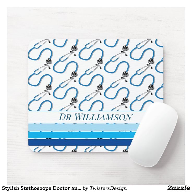 Grunge Stethoscope Mouse Pad 9.25