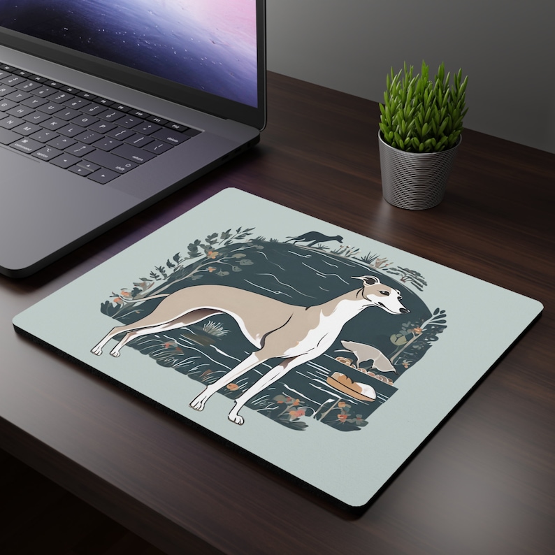 Whippet Racing Mouse Pad 9.25